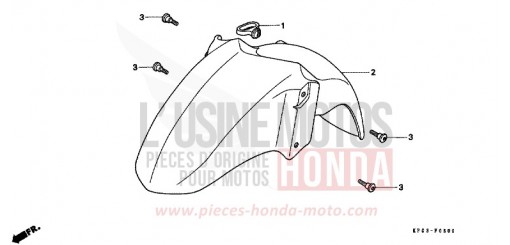 FRONT FENDER FES250W de 1998